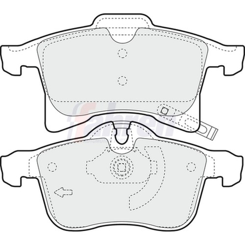Brake pads set for - brake, zafira