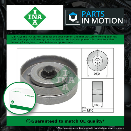 Aux belt idler pulley fits - belt,