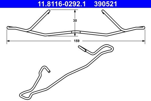 Brake caliper spring for - brake,