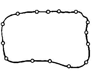 Bga oil sump gasket - sump, wide