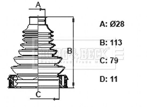 Borg beck bcb6407 drive - bcb6407,