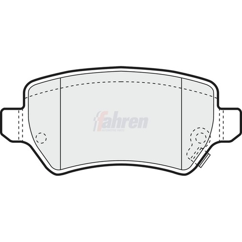 Brake pads set for opel - pads,